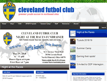 Tablet Screenshot of clevelandfutbolclub.com